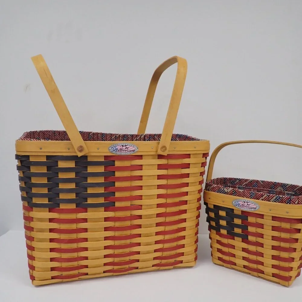 Vintage Longaberger Collectors Club 25th Anniversary Baskets
